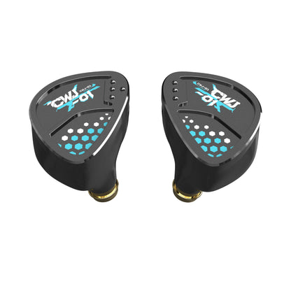HE Cai Wenji Black 10mm Single Dynamic Driver 0.78 2pin HiFi In-Ear Monitors