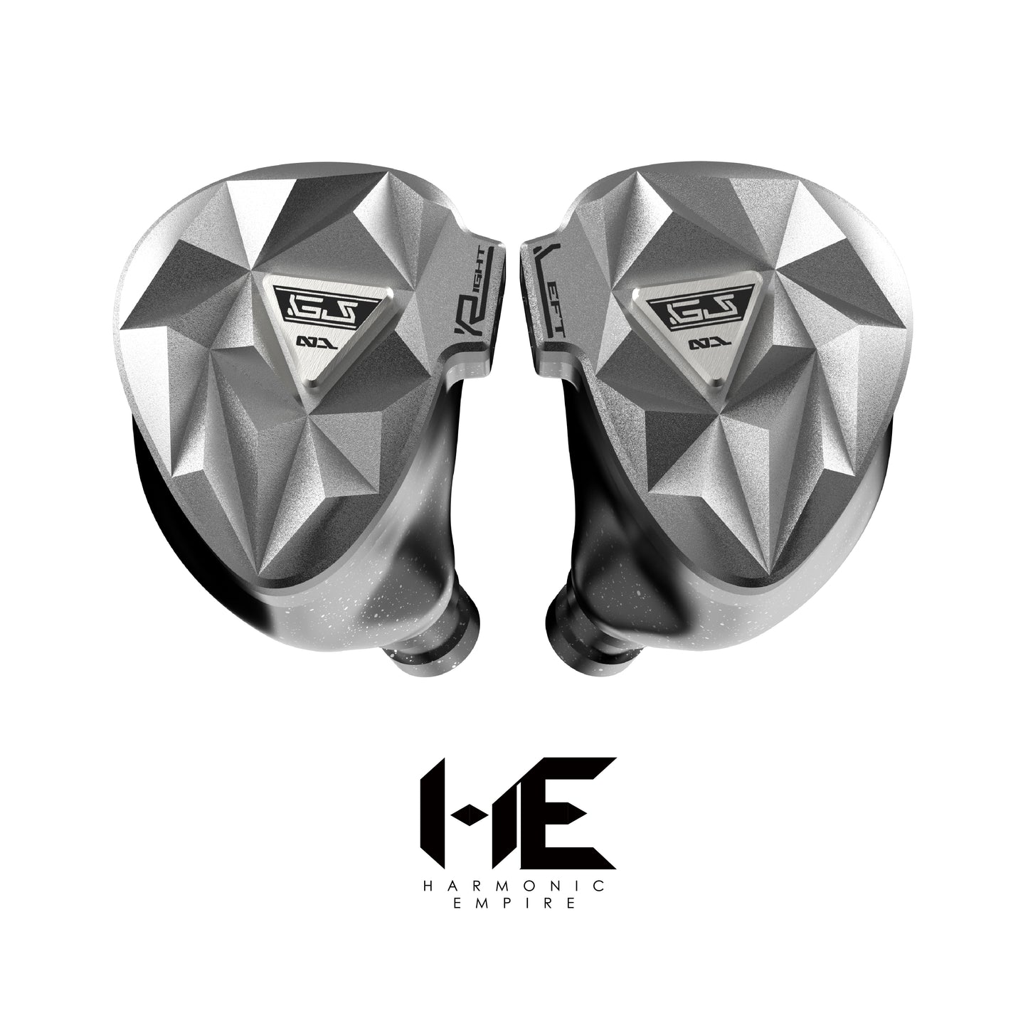 HE GuoJia 10mm Dual Dynamic Driver In-Ear Headphones, 4-Core Oxygen-Free Copper 0.78mm 2-Pin Interchangeable Cable Design