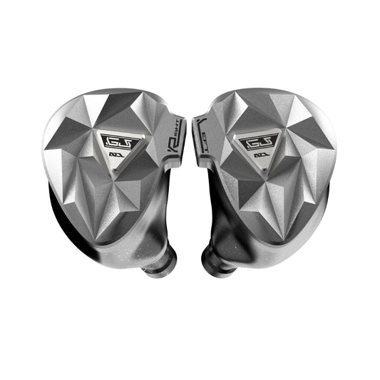 HE GuoJia 10mm Dual Dynamic Driver In-Ear Headphones, 4-Core Oxygen-Free Copper 0.78mm 2-Pin Interchangeable Cable Design