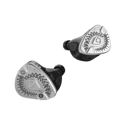 HE Bu Lianshi 1 DD + 4 BA Hybrid Configuration Wired HiFi Headphones, Replaceable cable with dual 3.5/4.4mm interfaces
