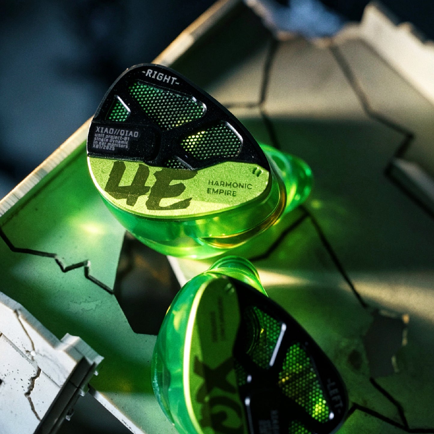 HE XiaoQiao Rock Edition Wired 0.78 2pin In-Ear Headphones with Graphene Dynamic Driver
