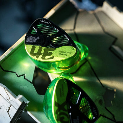 HE XiaoQiao Rock Edition Wired 0.78 2pin In-Ear Headphones with Graphene Dynamic Driver