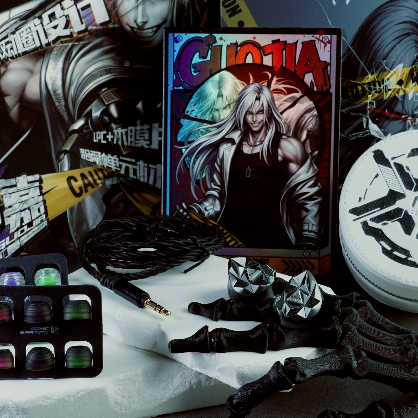 HE GuoJia 10mm Dual Dynamic Driver In-Ear Headphones, 4-Core Oxygen-Free Copper 0.78mm 2-Pin Interchangeable Cable Design